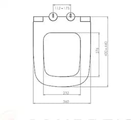 Сидіння для унітазу NKP LENTO 0405 Soft Close+Quick Release дюропласт 30412 - мініатюра 7