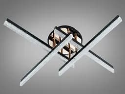 Сучасна стельова LED-люстра Diasha SX1012/4BK, чорна, 42W, акрилові світлові планки - мініатюра 5