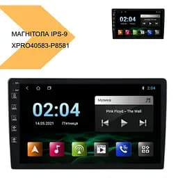 Магнітола універсальна IPS-9 4+64GB SIM-IPS Carplein чорний (40583-P8581_6715) - мініатюра 3
