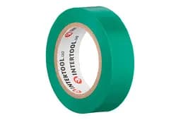 Стрічка електроізоляційна Intertool ізолента 10 м x 17 x 0.15 мм зелена в упаковці 10 шт. - мініатюра 2
