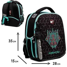 Рюкзак шкільний каркасний Yes Robohero H-100 - мініатюра 2