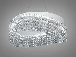 Елегантна підвісна LED люстра Diasha P7027/D500WH біла 58W до 20 м2 - мініатюра 2