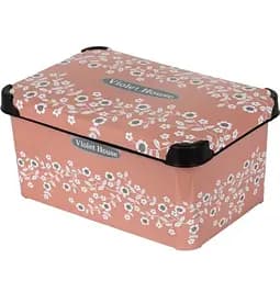 Кошик із кришкою Violet House 0646 Powder Flowers, поліпропілен, 5 л (0646 Powder Flowers с/кр. 5 л)