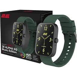 Смарт-годинник 2E Alpha SQ Music Edition 46mm Black-Green (2E-CWW40BKGN) - мініатюра 9