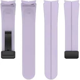 Ремінець DK CDK для Samsung Watch7 (L310 / L315) 44mm "S" Silicone Sport Magnetic (015835) (viola / black) - мініатюра 2