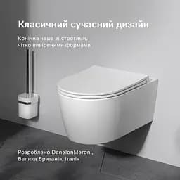 Унітаз підвісний AquaSpin AM.PM Func 54 см, із сидінням мікроліфт білий CFA1903SC - мініатюра 2
