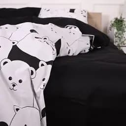Комплект постільної білизни MirSon Бязь 17-4849 White bear 110х140 см (2200009583971) - мініатюра 4