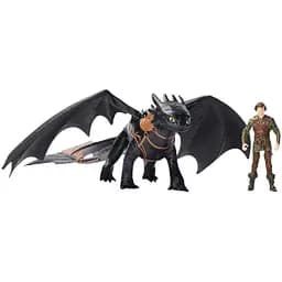 Набір Dragons Як приборкати дракона Беззубик 33 см та вершник Гикавка 7.5 см (SM66663/6074007) - мініатюра 3