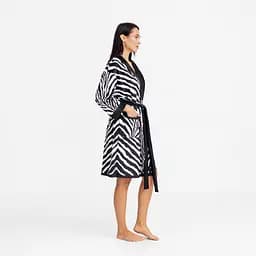 Халат жіночий з плюшевого велюру ексклюзивний Zebra 18266 M-L - мініатюра 2