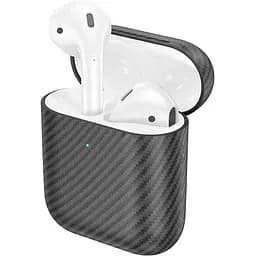 Bluetooth Стерео Гарнітура Borofone BW01 Plus, TWS, carbon version, BT5.1, 4h, 30mAh, 350mAh, Чорний