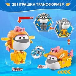 Ігрова фігурка-трансформер Super Wings Transform-a-Bots Тікі (Tiki) 5 см (EU780059) - мініатюра 4
