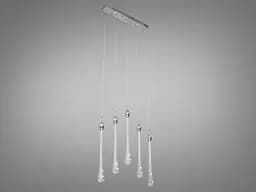 Люстра стельова LED Diasha 3003/5HR, 13W, хром, для коридору та кухні - мініатюра 2