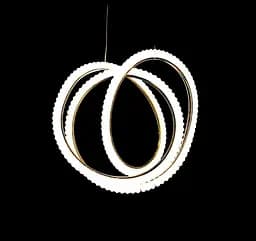 Люстра стельова LED Splendid Ray LF9805/1, 144W, золото/білий, сучасний стиль для дому - мініатюра 3