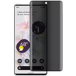 Захисне скло DK для Google Pixel 6 Pro 3D Антишпигун Full Glue 020463 black