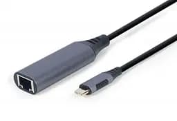 Мережевий адаптер USB Type C - Ethernet, Black Cablexpert teh0024104 - мініатюра 2
