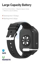Дитячий смарт-годинник Wonlex KT19 PRO Max годинник-телефон з відеодзвінком GPS WI-FI і SIM-картою Black (19131) - мініатюра 7