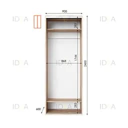 Шафа-купе Idea серія 8 90 x 60 x 240 см Дуб сонома - мініатюра 2