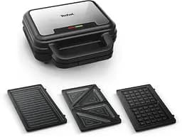 Мультимейкер Tefal UltraCompact 3in1 700 Вт тефлон 3 пластини метал чорно-сірий - мініатюра 2