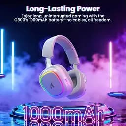 Навушники ATTACK SHARK G800, об'ємний звук 7.1, Bluetooth/2.4G для ПК, PS5, PS4, Xbox White - мініатюра 5
