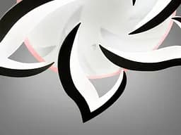 Люстра стельова LED Diasha 8146/5BK, 75W, 3200K-6500K, чорний метал, акрил, сучасний стиль з пультом і диммером - мініатюра 4