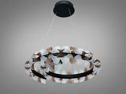 Сучасна підвісна LED люстра Diasha MD2511/600BK чорна 86W з пультом - мініатюра 4
