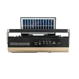 Радіоприймач із сонячною панеллю та батарейками чорний ФМ Golon RX-4700BS - мініатюра 4
