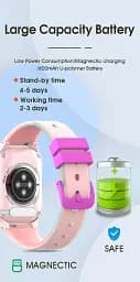 Дитячий смарт-годинник Wonlex CT26 Ultra Small компактні годинник-телефон з відеодзвінком GPS і SIM Black (19144) - мініатюра 7