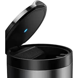 Попільничка для авто BASEUS Premium Car Ashtray CRYHG01-01 чорна з підсвіткою - мініатюра 2