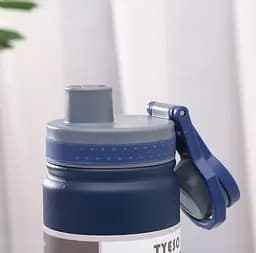 Термопляшка Tyeso 530 мл з нержавіючої сталі для кави води blue - мініатюра 7