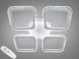 Стельова LED-люстра Diasha AS8170/4WH, квадрати, 55 W, пульт ДК - мініатюра 2