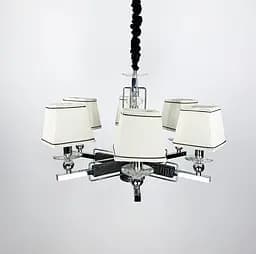 Класична люстра з абажурами RAY Line.F S 8635/6 BK - мініатюра 2