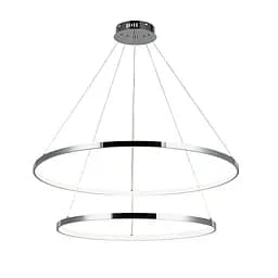 Люстра стельова LED Levistella 7529832-2A CHROME LED (600+800), 100W, хром, сучасний стиль з пультом, три режими світла, діаметр - мініатюра 2
