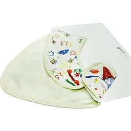 Непромокаючий слинявчик-бандана Еко Пупс Eco Cotton My Home, 30х21 см, різнокольоровий (BEC-016) - мініатюра 2