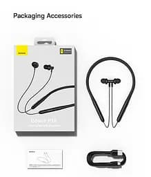 Навушники бездротові Baseus Bowie P1x In-ear Neckband із шийною дугою чорні - мініатюра 5