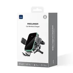 Автотримач для телефона з БЗП WIWU FREELANDER Car Wireless Charger CH-313 Black (6976195097351) - мініатюра 2