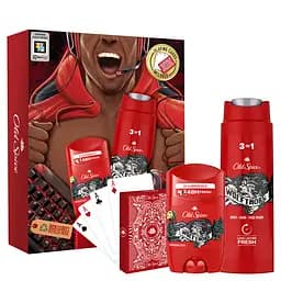 Подарунковий набір для чоловіків Old Spice Wolfthorn Gamer: твердий дезодорант 50 мл + гель для душу 3 в 1 250 мл + гральні карти - мініатюра 1