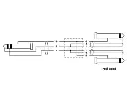 Комутаційний кабель Jack 6,3 stereo — 2x Jack 6,3 mono 1.5 м Cordial EY 1,5 VPP - мініатюра 5
