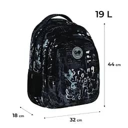 Рюкзак GoPack Teens 162L-4 Чорний (GO26-162L-4) - мініатюра 2