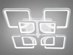 Стельова LED-люстра Diasha 8060/4+4WH 165W, Ø60x14 см, 3 кольори світла, диммер, пульт - мініатюра 5