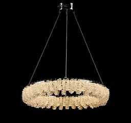 Сучасна підвісна кришталева люстра L33038/600/1 LED (CH) хром, 120 Вт, діаметр 60 см, від 14 до 22 м2 - мініатюра 5