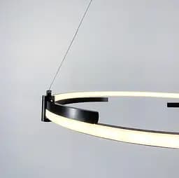 LED люстра у чорному каркасі Line.F Діаметр 60см - мініатюра 3