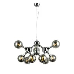 Люстра стельова LED Levistella 7529816-9 CR+BK, G9, 9 плафонов, хром, чорний, для вітальні, діаметр 700 мм - мініатюра 2