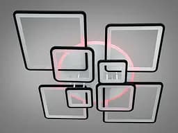 Сучасна LED люстра з пультом, диммером та підсвіткою, 225W - мініатюра 4