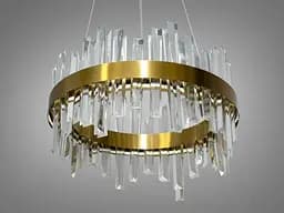 Люстра стельова LED Diasha 836/400BR, 90W, бронза, сучасний стиль для спальні та вітальні - мініатюра 4