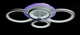 Люстра стельова LED Splendid Ray LK237/2+2, 160W, білий, з пультом, сучасний стиль - мініатюра 2