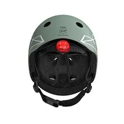 Шолом захисний Scoot and Ride, з ліхтариком, 45-51 см (XXS/XS), зелений - мініатюра 3