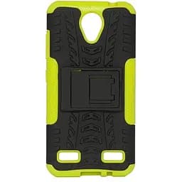 Броньований протиударний чохол бампер Florence ZTE Blade A520 чорно-зелений