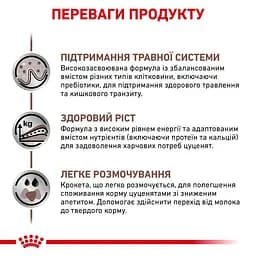 Сухий дієтичний корм для щенят Royal Canin Gastrointestinal Puppy при порушенні травлення, 2,5 кг (39570251) - мініатюра 2