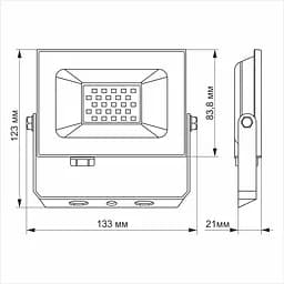 Прожектор Titanum LED TLF206 20W 6000K (TLF206) - мініатюра 3