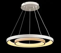 Люстра стельова LED Splendid Ray L2551/580+380/2, 2 лампи, білий, регулювання світла, сучасний стиль - мініатюра 3